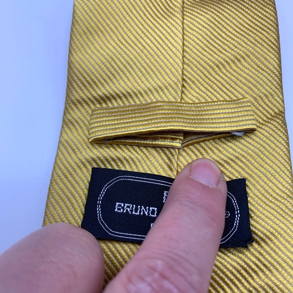 Bruno Pirttelli Roma gold men’s tie - Picture 4 of 7